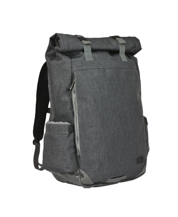 Millennium 20 in. Brush Grey Roll-Top Canvas Backpack MSRP $170