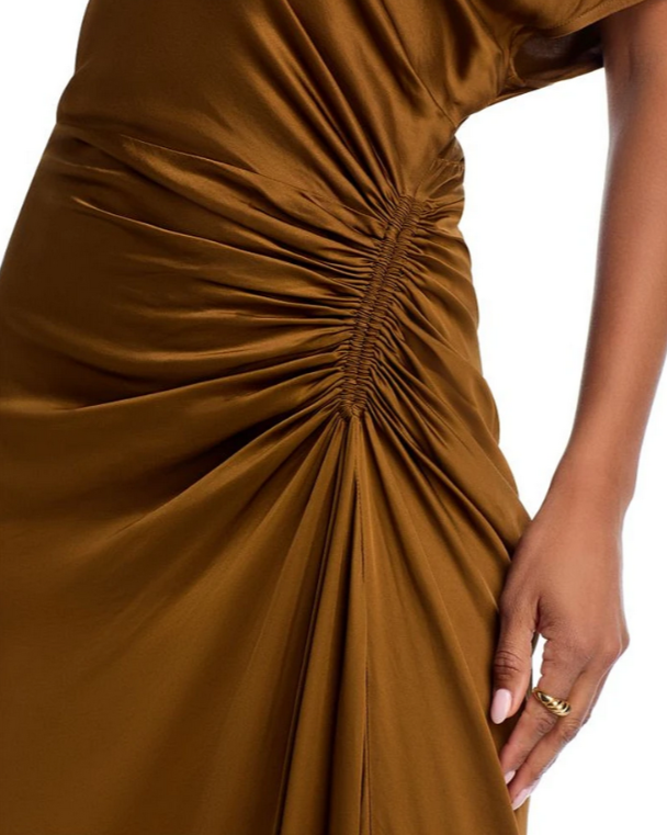 A.L.C. Penny Draped One Shoulder Gown MSRP $595