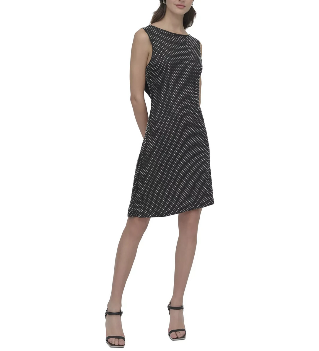 DKNY Petite Sleeveless Cowl-Back Dress MSRP $169