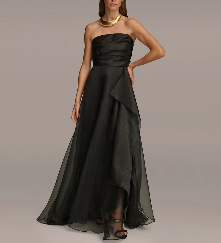 Donna Karan New York Donna Karan Sleeveless Cascade Gown MSRP $299