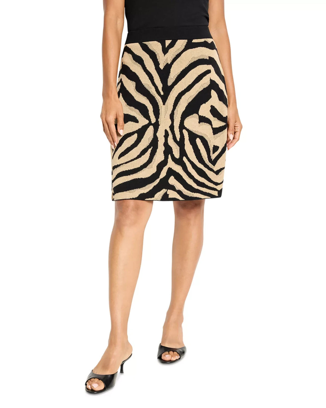 NIC+ZOE Animal Jacquard Knit Skirt MSRP $168