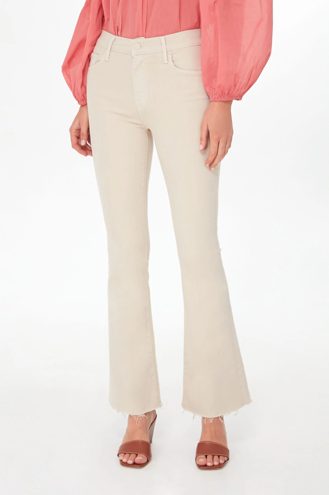 Mother The Weekender Fray Cotton Jeans MSRP $208