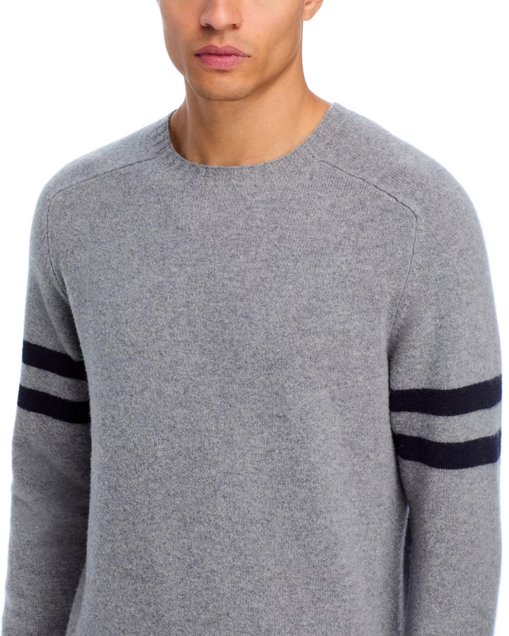 The Men's Store at Bloomingdale's Merino Wool Striped Sleeve Sweater MSRP $148