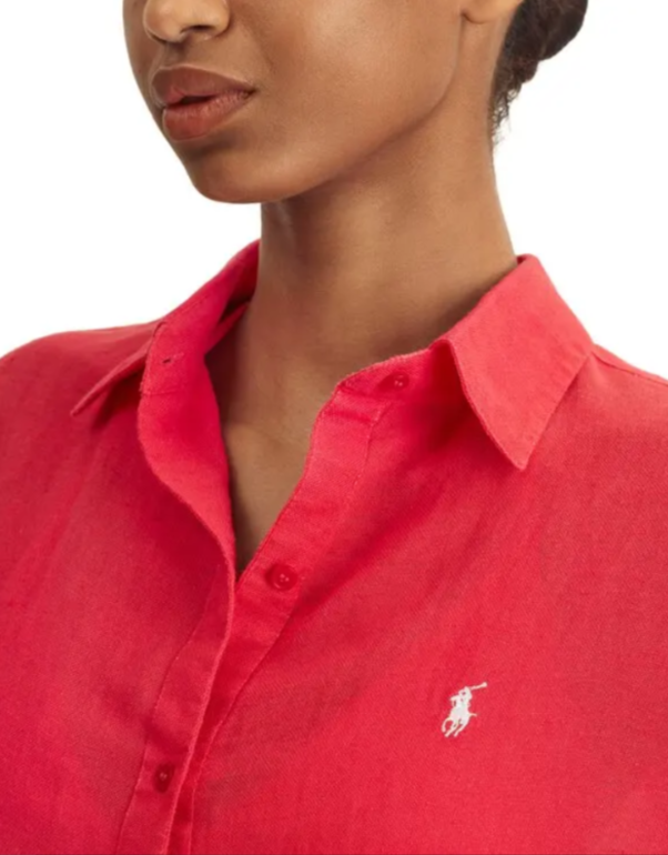 Polo Ralph Lauren Boyfriend Shirt Swim Cover-Up MSRP $150