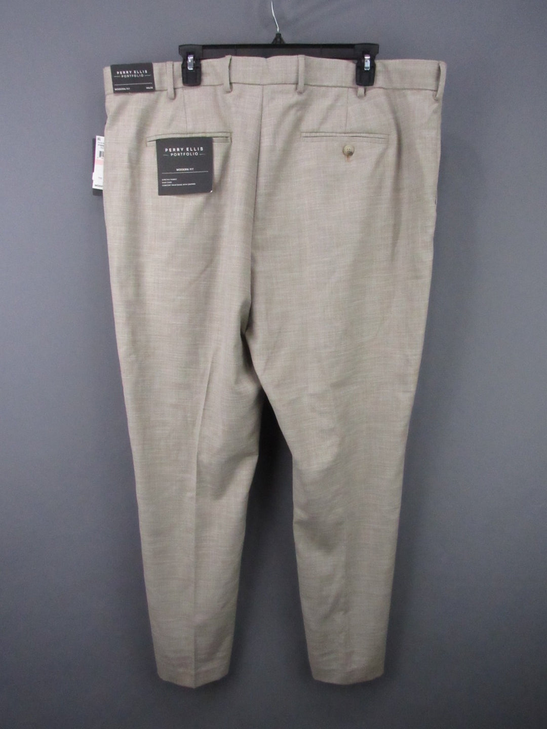 Perry Ellis Portfolio Modern Fit Sharkskin Dress Pants MSRP $95