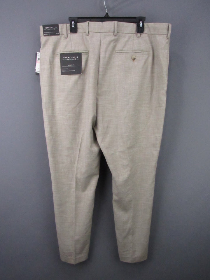 Perry Ellis Portfolio Modern Fit Sharkskin Dress Pants MSRP $95