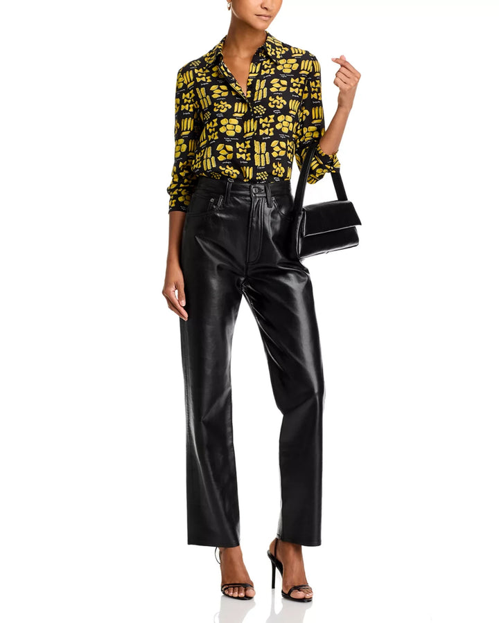 Alice and Olivia Willa Silk Pasta Top MSRP $350
