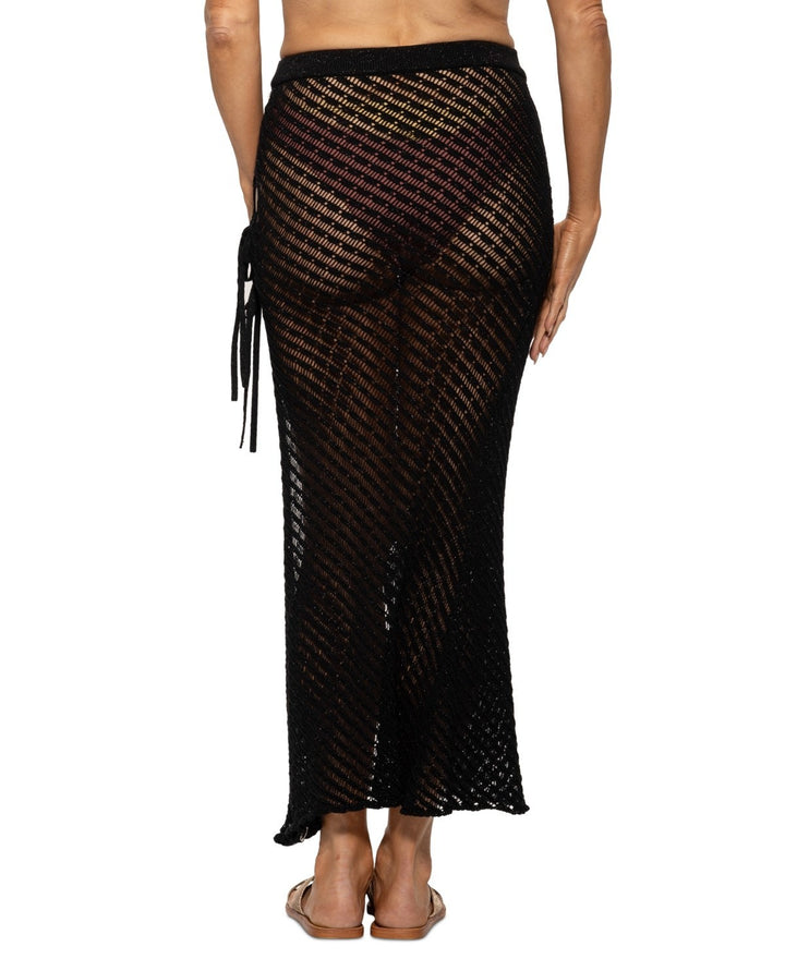 Dotti Crochet Side-Tie Cover-up Maxi Skirt  MSRP $78