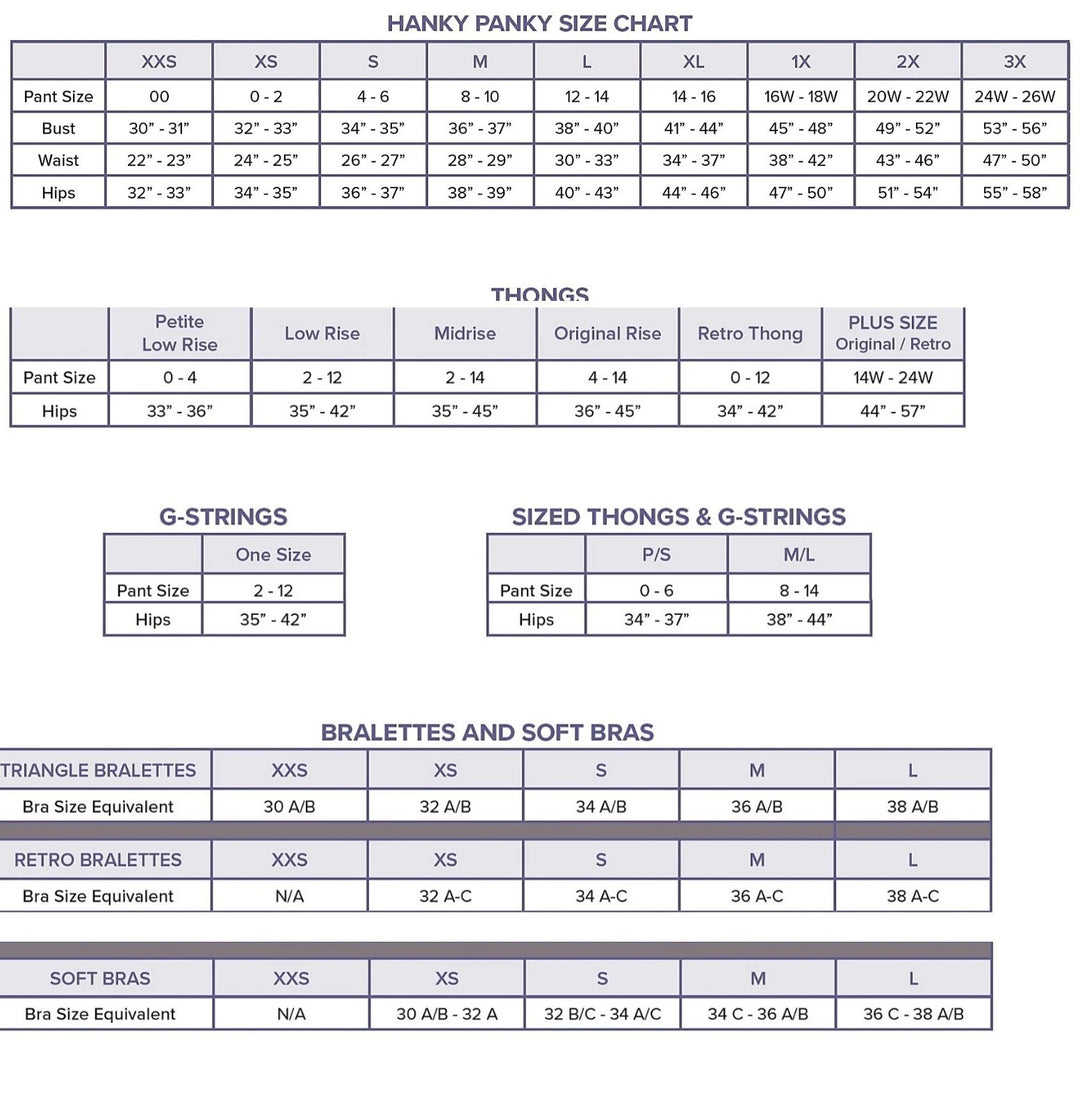 Hanky Panky Signature Lace Original Rise Thong MSRP $24