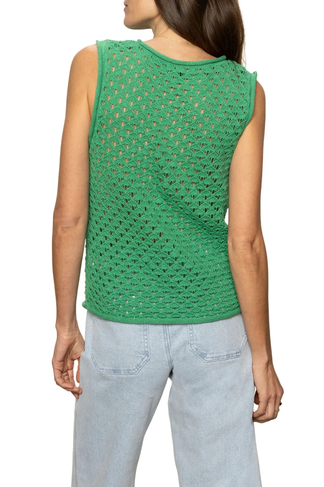 Sanctuary Open Stitch Shell Palm Sweater MSRP $69