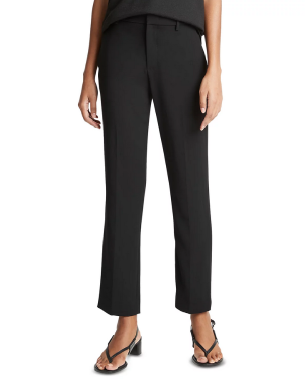 Vince Tailored Crepe Straight Leg Pants MSRP $345