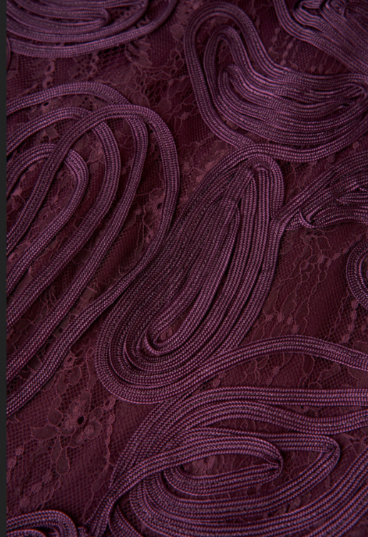 JS COLLECTIONS Meli Soutache Tea Length Dress MSRP $328