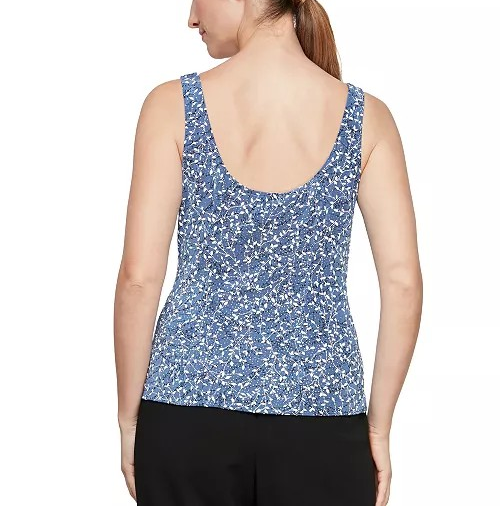 Alex Evenings Plus Size Printed Mandarin Jacket & Top Set MSRP $169