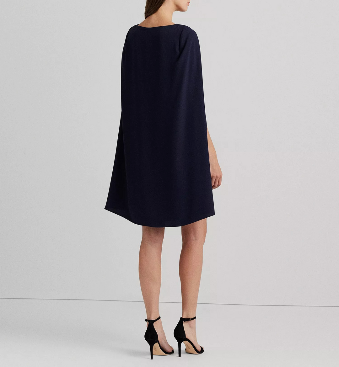 Calvin Klein Women's Sleeveless Cape-Detail Scuba-Crepe Sheath Dress MSRP $134