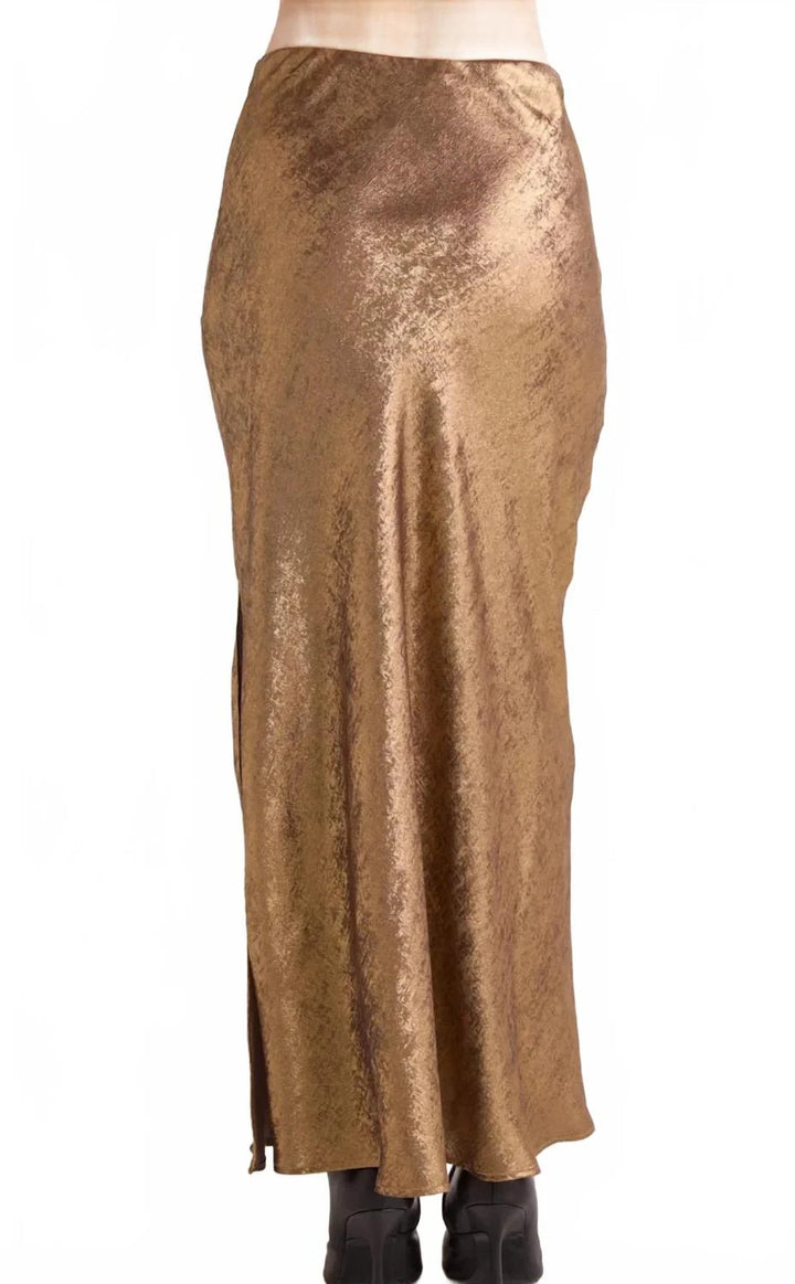 Bella Dahl Side Slit Bias Maxi Skirt MSRP $156