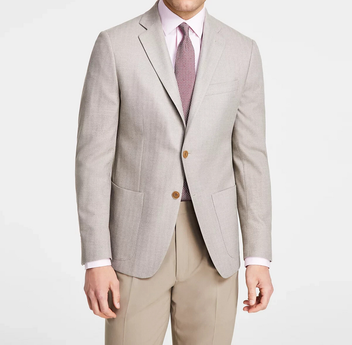 Michael Kors Men's Classic Fit Herringbone Woven Sport Coat MSRP $295