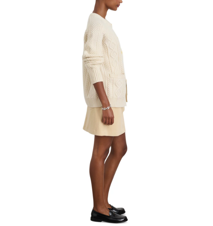 Alex Mill Agnes Cable Knit Cardigan MSRP $235