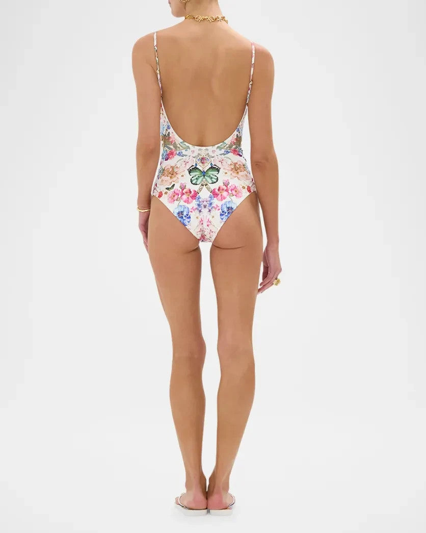 Camilla Wired V Neck One Piece Swimsuit MSRP $350
