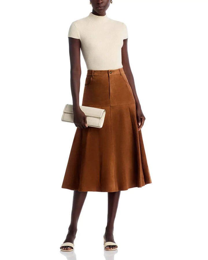 Kobi Halperin Matty Suede Skirt MSRP $898