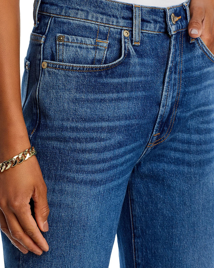 7 For All Mankind Logan High Rise Ankle Stovepipe Jeans MSRP $208