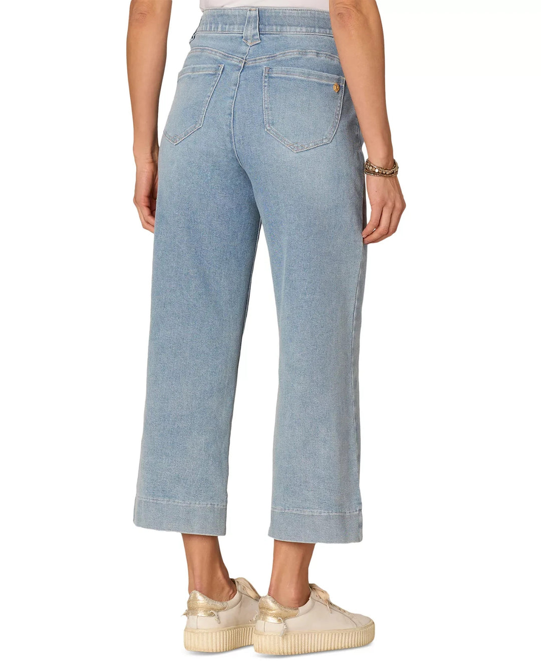 Democracy Petite High-Rise Cropped Wide-Leg Jeans MSRP $78
