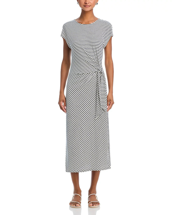 Rails Selah Striped Front Tie Midi Dress MSRP $168