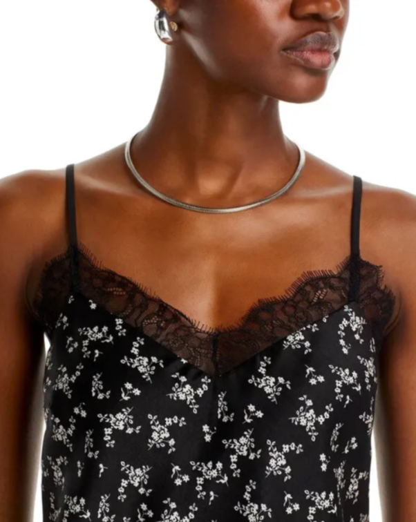 Lucy Paris Donna Lace Trim Camisole MSRP $58