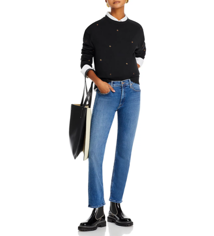 MOTHER The Mid Rise Rider Flood Jeans MSRP $248