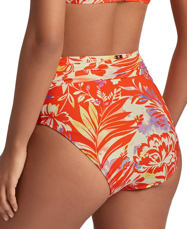 Lauren Ralph Lauren Semi-Shirred-Waistband Bikini Bottoms MSRP $ 80
