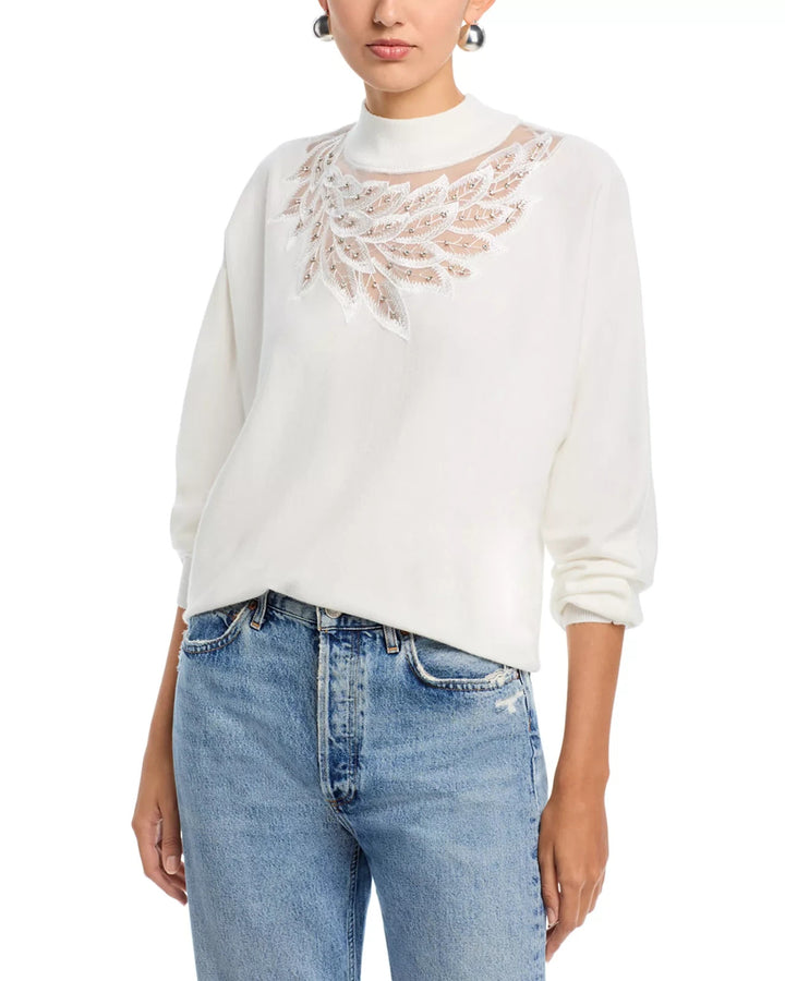 T Tahari Mock Neck Sweater MSRP $88