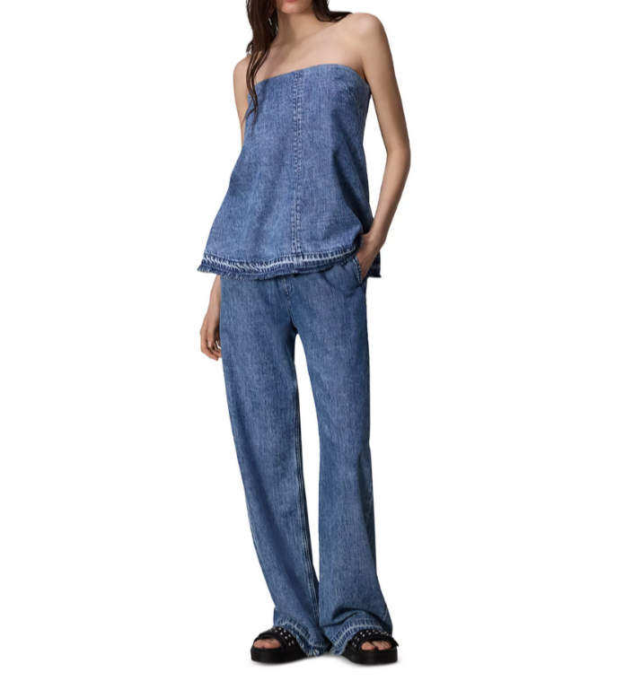 rag & bone Ultra Featherweight Aurora Strapless Top MSRP $198