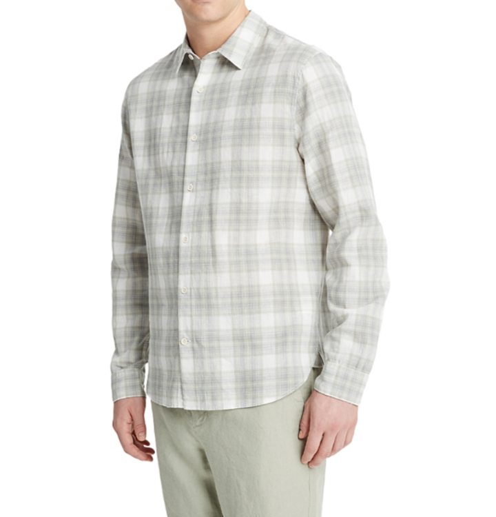 Vince Salton Plaid Shirt MSRP $225