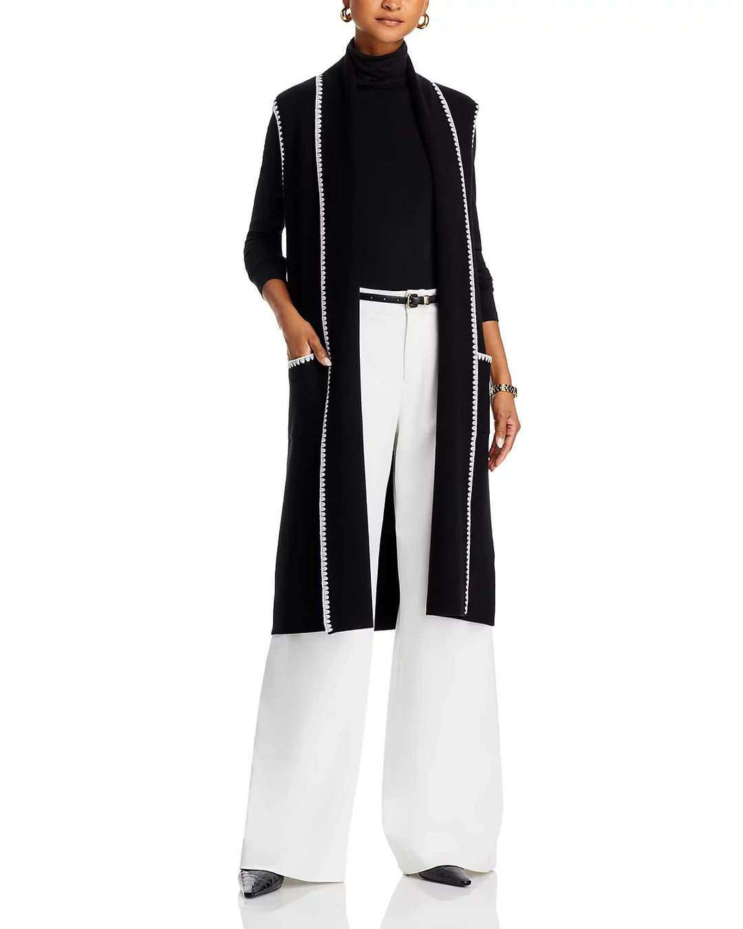 T Tahari Open Front Vest MSRP $98