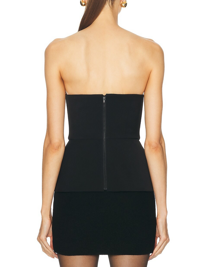 Self-Portrait Crepe Bandeau Top MSRP $365