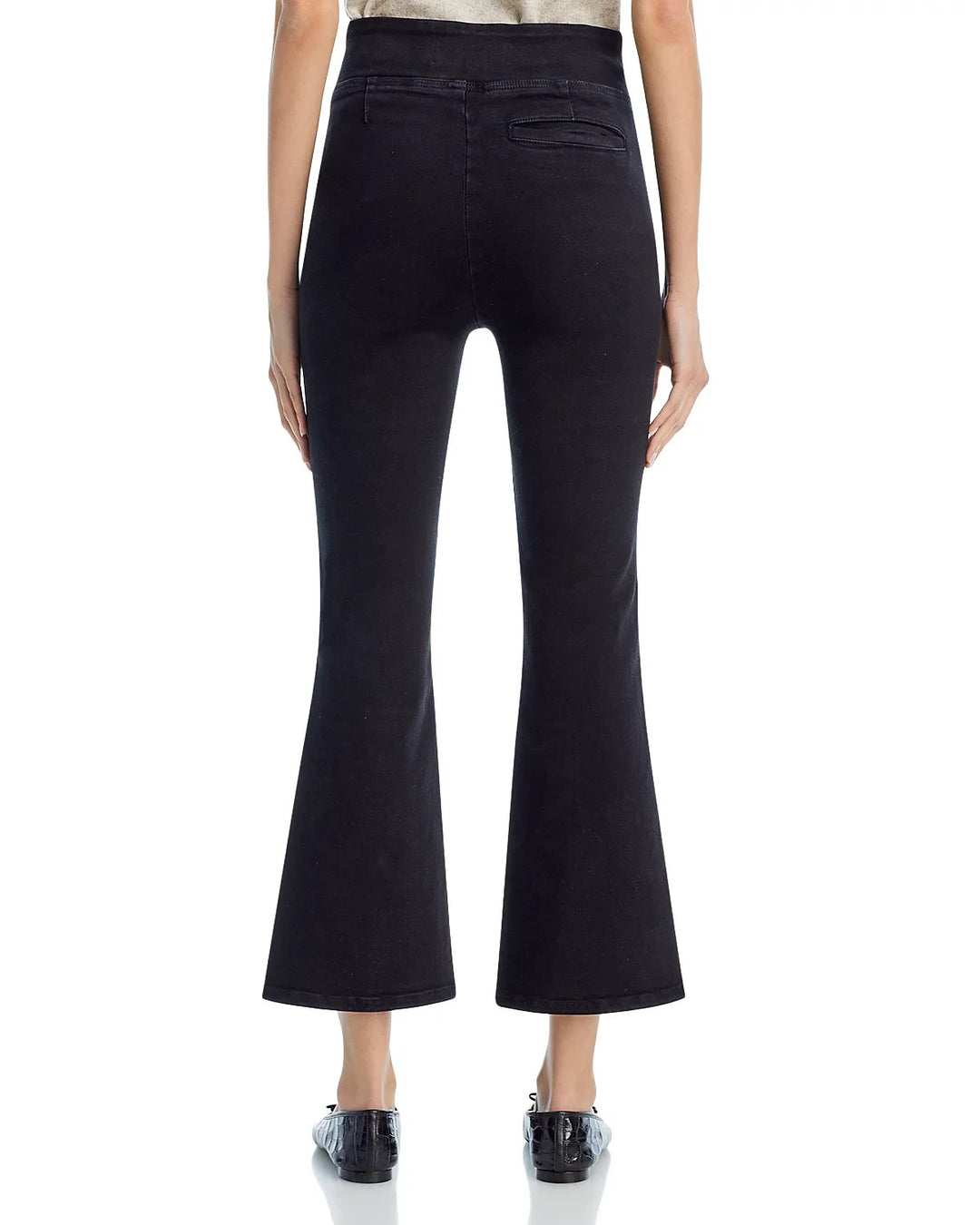 FRAME Jet Set High Rise Crop Mini Flare Leg Jeans MSRP $245