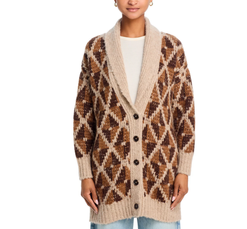 FRAME Grandfather Shawl Collar Cardigan MSRP $678