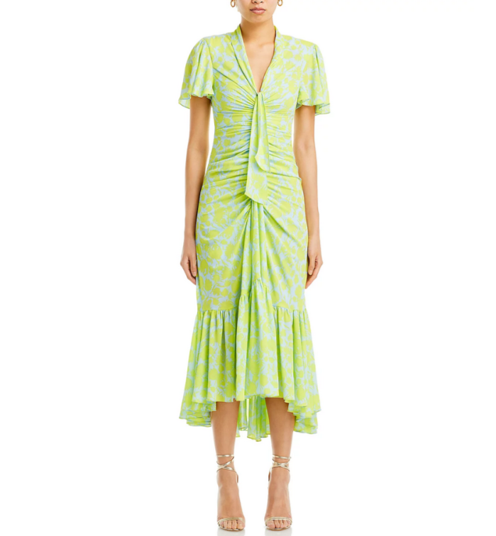 Cinq à Sept Graphic Floral Peeta Dress MSRP $495