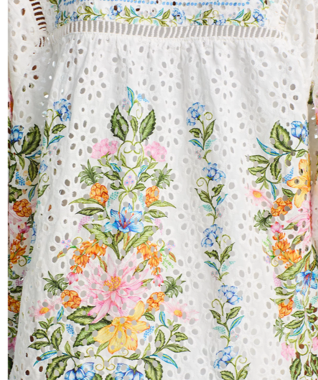 FARM Rio Sweet Bloom Bouquet Swim Cover-Up Dress MSRP $290