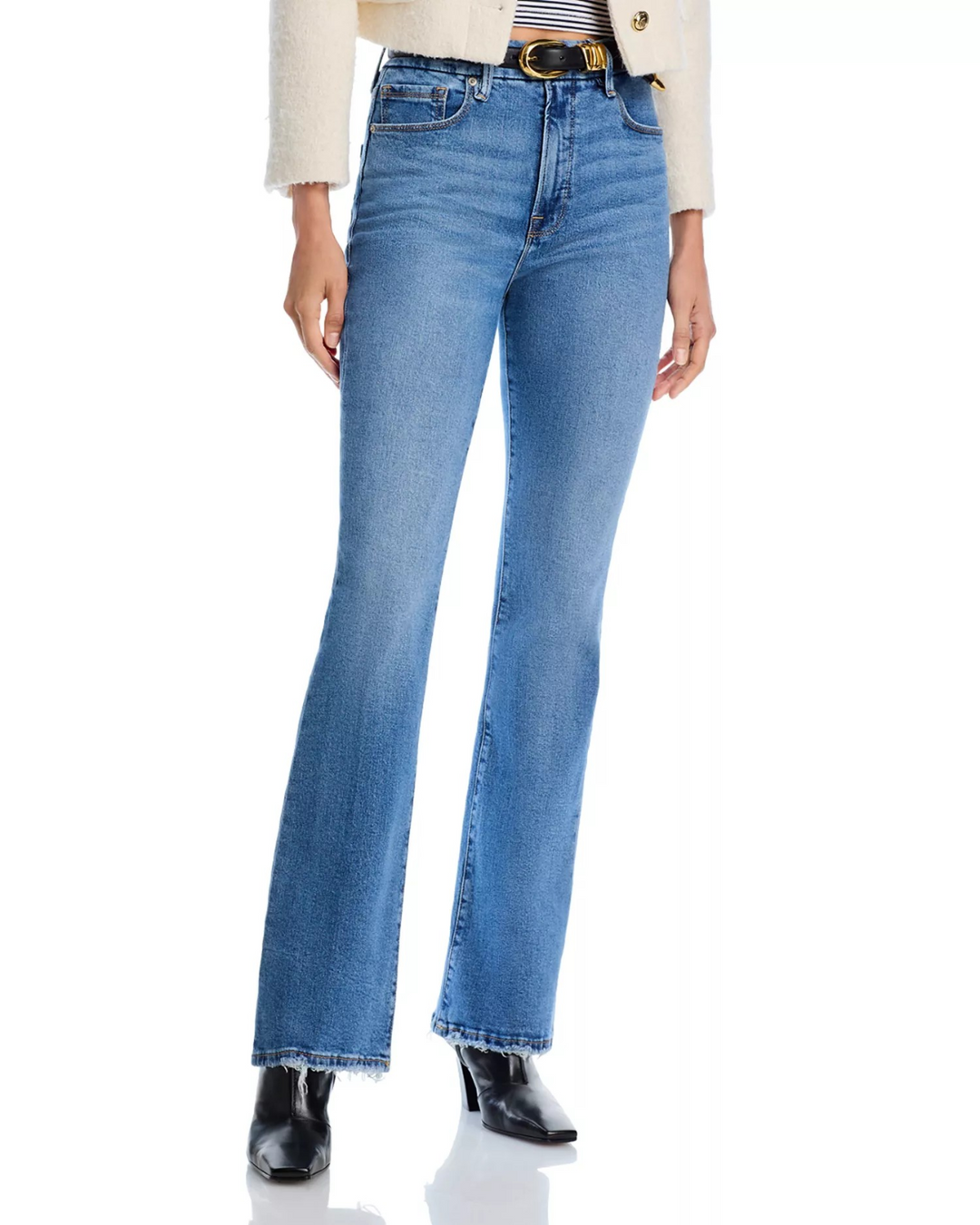 Good American Good Classic High Rise Bootcut Jeans MSRP$159