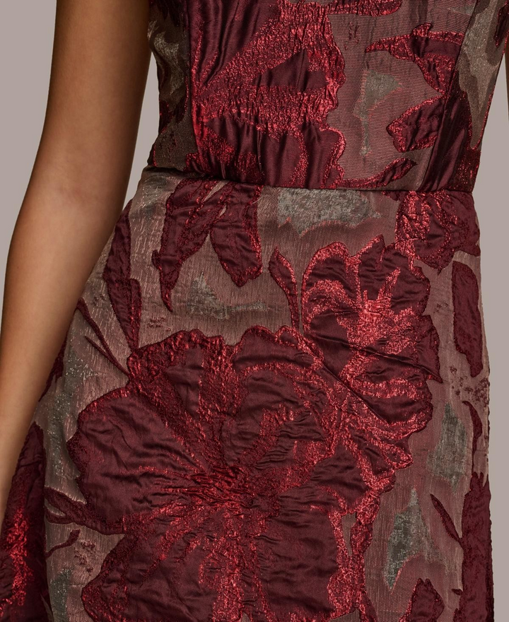 Donna Karan New York Women's Strapless Jacquard Ball Gown MSRP $289