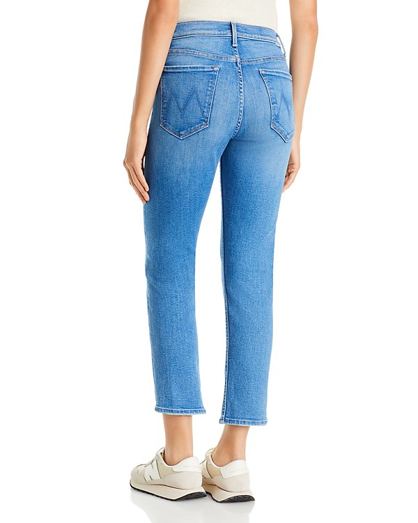 MOTHER The Tomcat High Rise Cropped Straight Leg Jeans MSRP $228