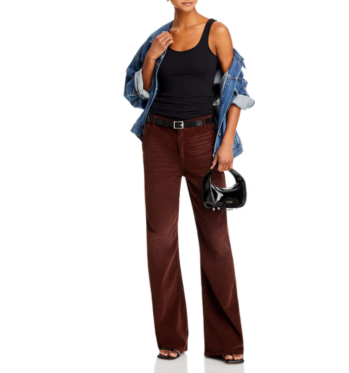 RE/DONE Corduroy High Rise Trousers MSRP $325