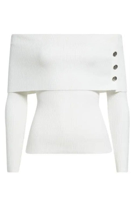 Elie Tahari the Imani Foldover Sweater MSRP $225