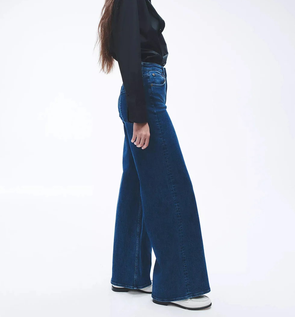 Rag & Bone Sofie High Stretch High Rise Wide Leg Jeans MSRP $278