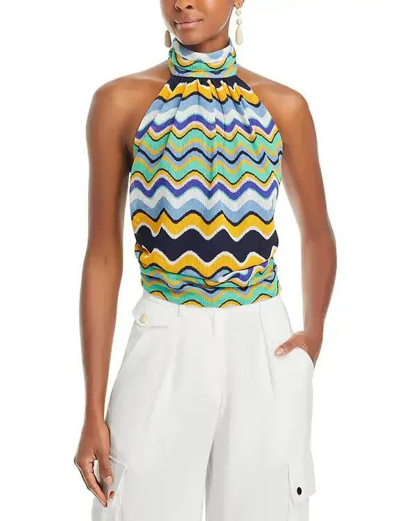 Ramy Brook Mina Tie Back Halter Top MSRP $295