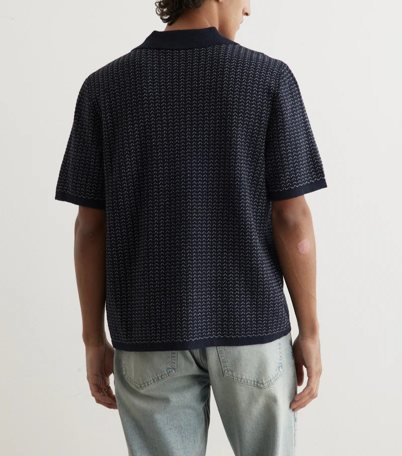 Rag & Bone Avery Jacquard Zuma Toweling Shirt MSRP $248