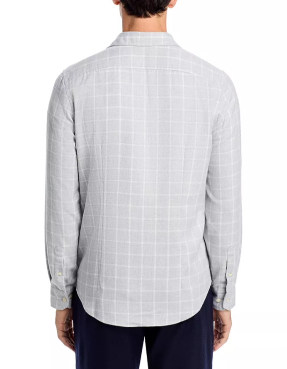 The Men Store Check Button Down Shirt MSRP $98