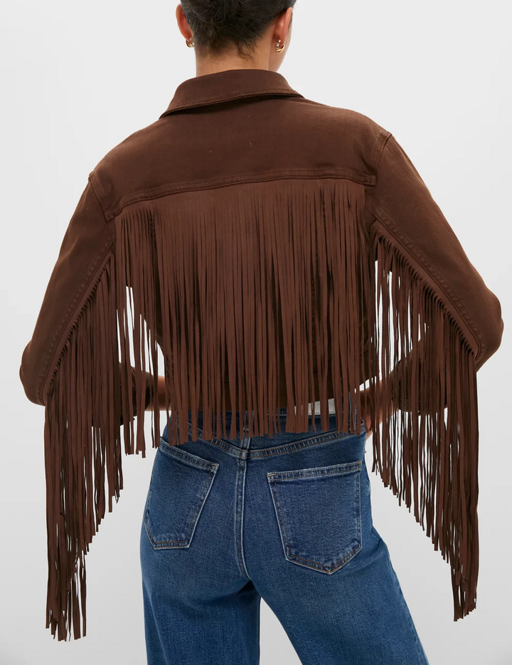 L'AGENCE Koda Fringe Jacket MSRP $445