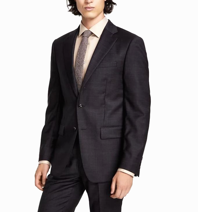Calvin Klein Slim-Fit Wool-Blend Stretch Suit Jacket MSRP $450