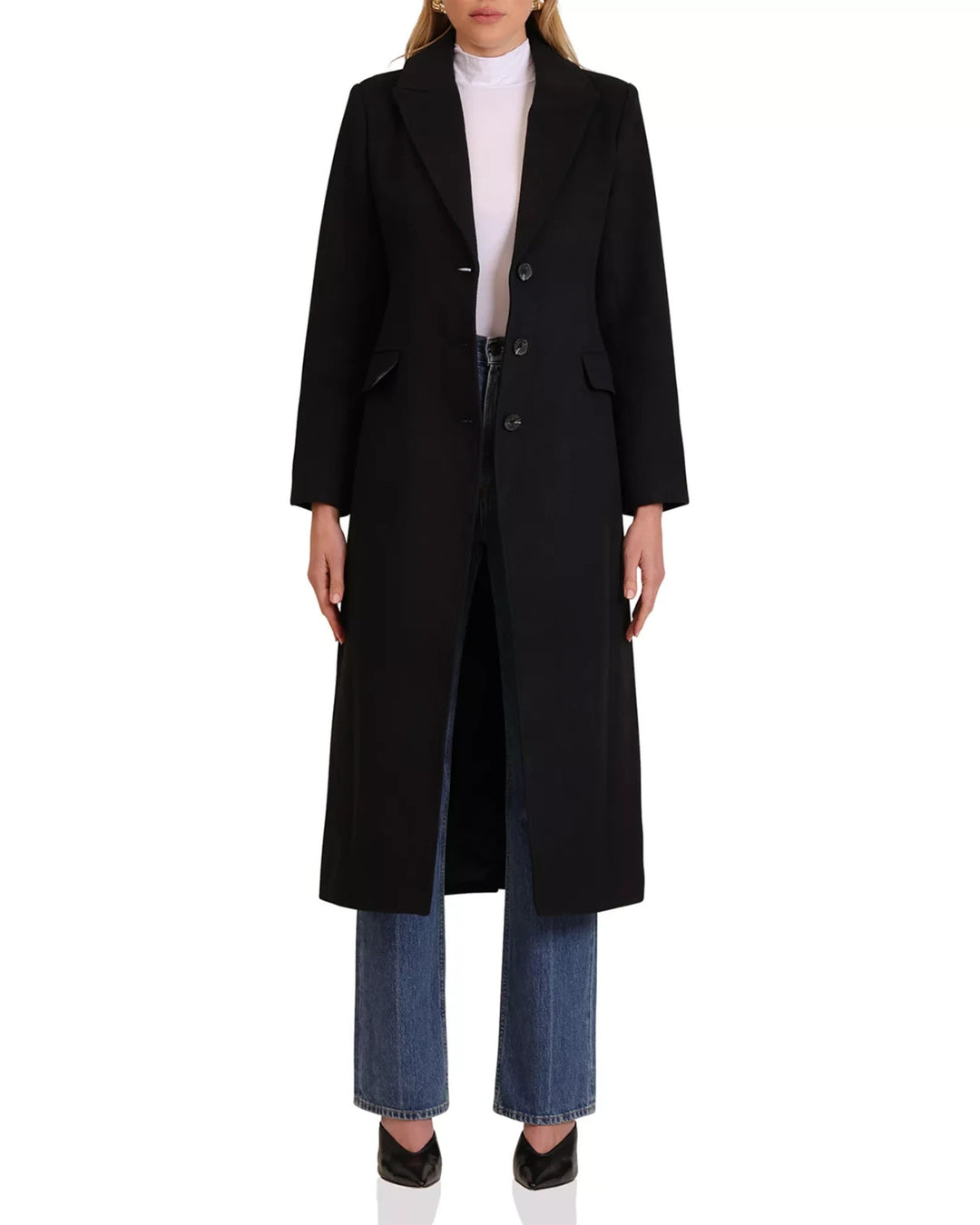 Avec Les Filles Cutaway Maxi Coat MSRP $218